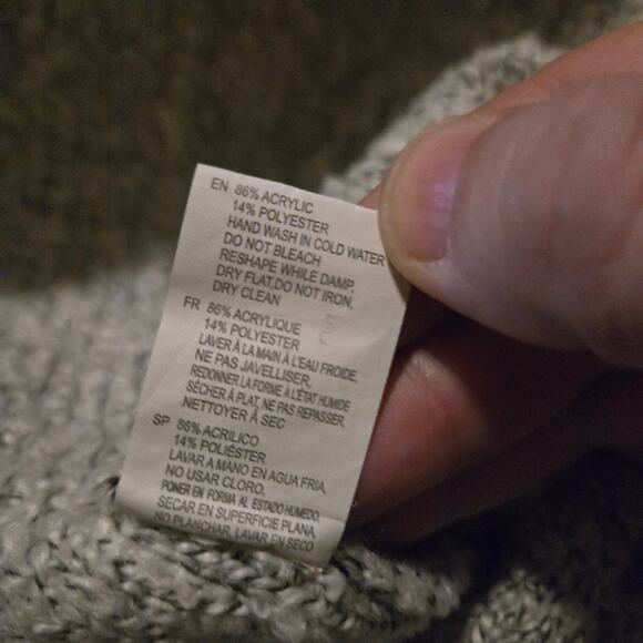 RD Style Textured Open Front Long Cardigan Sweater Medium - Picture 5 of 8